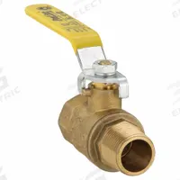 APPROVED VENDOR Manual Two-Way Ball Valve: 3/4 in, Brass, Straight, MIP x FIP, Std Port Ball Port (MPN 107-324NL). Key specifications — Brand: APPROVED VENDOR; Handle: Lever.