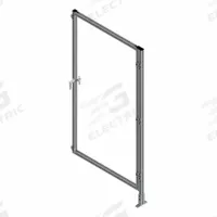 T-Slot Framing System Door: Add-On, Gray, Right Swing, 72 in H x 37 1/2 in W x 5 1/2 in D, Solid (MPN 47804). Key specifications — Finish: Anodized; Brand: FAZTEK; Panel Color: Clear; Panel Type: Solid; Color: Gray; Material: Polycarbonate; Assembly: Unassembled; Manufacturer Part Number: 47804.