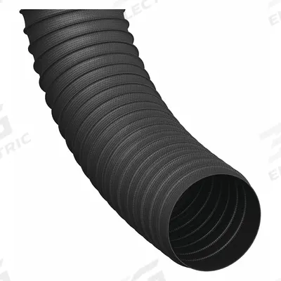 HI-TECH DURAVENT Industrial Ducting Hose: 2 in Hose Inside Dia., 25 ft Hose Lg, 33 psi - Polyester Fabric Duct Hoses for Dust with Neoprene Coating