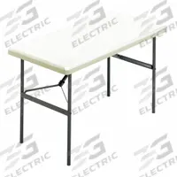 ABILITY ONE Folding Table: Rectangle Table Shape, Platinum Tabletop, 24 in Dp, 48 in Wd, 29 in (MPN 7105-01-576-6177). Key specifications — attr1035217: Gray; attr1035250: Platinum; attr1035202: ABILITY ONE.