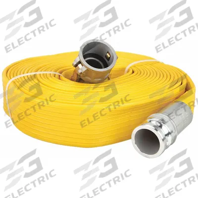 APPROVED VENDOR Water Discharge Hose: 1 1/2 in Hose Inside Dia., 50 ft Hose Lg, 200 psi - PVC Water Discharge Hose Assemblies with Synthetic Fabric Reinforcement