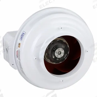FANTECH In-Line Duct Fan: 345 cfm Max., 6 in Duct, 116 W, 120V AC, 1 Ph, IP44 - General Purpose Inline Duct Fans