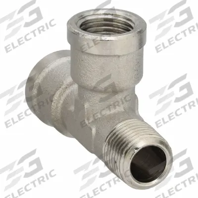 LEGRIS Metal Pipe Tee: Tee, 1/8 in x 1/8 in x 1/8 in, Nickel-Plated Brass, 870 psi - Threaded Medium-Pressure Pipe Fittings