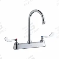 ELKAY Handle-Operated Faucet: Elkay®, Brass, Centerset, Deck, 3 Mounting Holes, 1.5 gpm Flow Rate (MPN LK810GN05T4). Key specifications — Series: Elkay®; Brand: ELKAY.