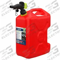 SCEPTER Gas Can: 5 gal Capacity, Gasoline, Polypropylene, Red (MPN FSCRVG5). Key specifications — Brand: SCEPTER; Compatible Fuel: Gasoline.