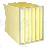 GRAINGER Pocket Air Filter: 24 in x 20 in x 29 in, MERV 14, Yellow, Synthetic, 6 Pockets (MPN 2JUZ5). Key specifications — Display Sell UOM: EA; Brand: GRAINGER; Media Material: Synthetic; Performance Rating: MERV 14.