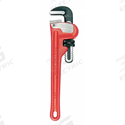 PROTO Pipe Wrench: Cast Iron, 4 in Jaw Capacity, Serrated, 24 in Overall Lg - Straight Pipe Wrenches