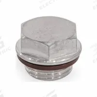 JW WINCO Threaded Plug: Stainless Steel, Fluoro-Elastomer Seal, Metric Fine, M33x1.5 Thd (MPN 742.5-40-M33X1.5-O-1). Key specifications — attr1303757: Stainless Steel; attr1303744: JW WINCO; attr1303766: M33x1.5; attr1303767: Metric Fine; attr1303762: Fluoro-Elastomer.