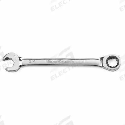 GEARWRENCH Box End Wrench: Steel, Chrome, 3/4 in Head Size, 9 7/8 in Overall Lg - SAE, Double End, 12-Point, Ratcheting Box End Wrenches