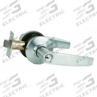 SCHLAGE Door Lockset: Office Lever Locksets, Chrome, ADA Compliant (MPN S51PD JUP 626 10-025 KD C123). Key specifications — attr1024149: Not Ligature-Resistant; attr1011488: SCHLAGE; attr1024446: F81; attr1011524: No Message; attr1011506: S Jupiter; attr1011485: Yes; attr1059461: Satin Chromium-Plated : Brass.
