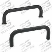 JW WINCO Pull Handle: Threaded Holes, Aluminum, Black, 2.17 in Mounting Hole Center to Center (MPN 425-AL-8-55-SW). Key specifications — Screw Size: M4; Brand: JW WINCO; Color: Black.