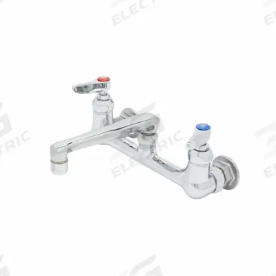 T&S BRASS Low Arc Laundry Sink Faucet: Wall, Centerset, Brass, Chrome - Widespread Utility Faucets