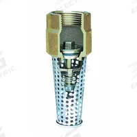 SIMMONS Foot Valve: Spring, Silicon Bronze, Inline, 1 1/4 in Pipe Size, FNPT, Pumps, Female, NPT (MPN 454SB). Key specifications — Brand: SIMMONS; Max. Pressure (CWP): 400 psi; Strainer Material: Stainless Steel; Connection Type: FNPT.
