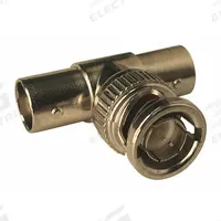 VITEK Coaxial T Connector: Male, Connector, Silver, Crimp-On, RG-59, T-Connector, BNC, 100 PK (MPN VT-BNC-T-1M100). Key specifications — attr930438: Connector; attr930422: VITEK; attr930423: Silver; attr930429: Chrome Plated; attr930430: Male; attr976216: T-Connector.