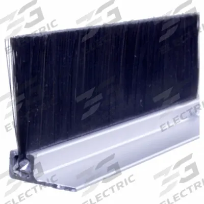 AMERICAN GARAGE DOOR SUPPLY Brush Seal: 90° Angle, Nylon, 2 in Brush Lg - Material Handling