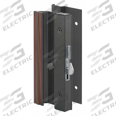 PRIME-LINE Sliding Door Lock: 7/8 in Lg, 3 3/8 in Wd - Recessed Handles for Sliding Doors