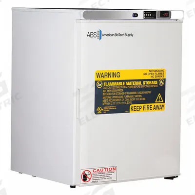 AMERICAN BIOTECH SUPPLY Freezer: Undercounter, 4 cu ft, -25°C to -15°C, Manual Defrost Method - Flammable Storage Freezers