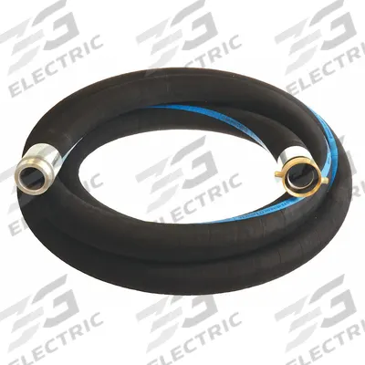 CONTINENTAL Water Suction and Discharge Hose: 3 in Hose Inside Dia., 150 psi, Black - EPDM Water Suction & Discharge Hose Assemblies with Spiral-Plied Synthetic Fabric Reinforcement