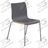 HON Shell Chair: Laminate, Steel Frame, Seat Color Charcoal, Frame Color Silver, Armless (MPN HRUCK1L.S.PR8). Key specifications — attr1082277: Charcoal.
