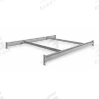 TENNSCO Bulk Storage Deck Level: 60 in x 48 in x 3 5/8 in, 14 ga Beams, 3,800 lb Load Capacity (MPN BPB-60-48). Key specifications — Frame Finish: Epoxy Coated; Frame Material: Steel; Color: Industrial Gray; Includes: (2) 48 in Cross Bars; Brand: TENNSCO.