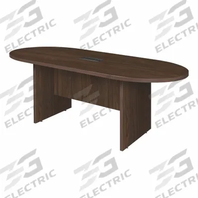 REGENCY Conference Table: Oval, Laminate/Melamine, Neo Walnut, 71 in Overall Lg - Oval Conference Tables