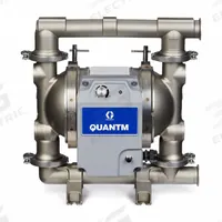 GRACO Electric Diaphragm Pump: Stainless Steel Body, Three Phase, 240V AC, 2 in, 80 gpm Max. Flow (MPN HE80-0006). Key specifications — Nameplate Voltage: 240V AC; Brand: GRACO; Check Valve Material: PTFE; Seat Material: SS.