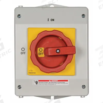 Siemens Safety Switch: Non-Fusible, 63 A, Three Phase - Non-Fusible Disconnect Switches