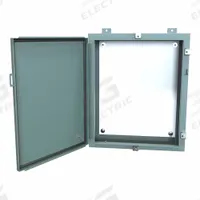 HAMMOND Electrical Enclosure: Steel, 24 in x 20 in x 6 in, NEMA 12/13/3R/4, w/Panel, Solid Cover (MPN 1418N4E6). Key specifications — Closure Method: Clamps; Brand: HAMMOND; Knockouts: Not Included.