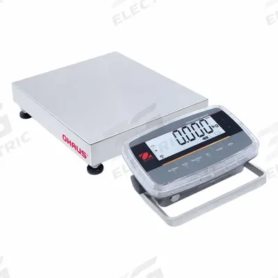 OHAUS Industrial Bench Scale: 12 in x 12 in, IP68/IP69K, Front-Mounted - Compact Bench Scales