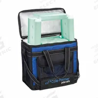 Cryogenic Storage Box: 15 in Overall Lg, 13 in Overall Wd, 7 7/8 in Overall Ht, 16 L Capacity, Nylon (MPN 0372637). Key specifications — Material: Nylon; Includes: (4) 1 L 22°C Blocks; Product Type: Transport Bag; Brand: COLE-PARMER.