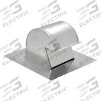 Roof Cap: Round, 10 in Duct, 26G Galvanized Steel, Steel, Silver Finish, Galvanized, Press Fit (MPN RC-10). Key specifications — Screen Included: No; Backdraft Damper Included: Yes; Brand: SOLER & PALAU; Product Type: Roof Cap; Color: Silver; Connection Type: Press Fit; Type of Cap/Hood: Roof Cap; Material of Cap/Hood: Galvanized Steel.