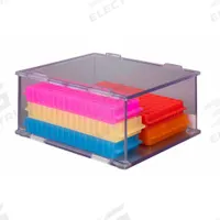 Lab Storage System: 10 1/4 in Overall Wd, 4 3/4 in Overall Ht, 8 7/8 in Overall Lg, PETG, Clear (MPN BTSYSCUBBY4). Key specifications — Material: PETG; Mounting Location: Benchtop; Color: Clear; Product Type: Cubby; Total Holding Capacity: Misc Lab Supplies; Brand: POLTEX.