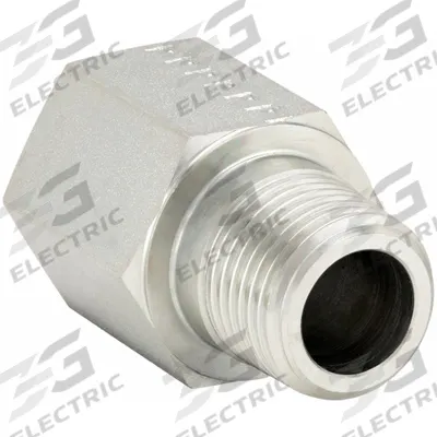PARKER Metal Pipe Straight: Straight, Steel, 1/2 in x 1/2 in - Hydraulic Threaded Extreme-Pressure Pipe Fittings