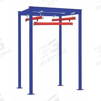 DEMAG Crane Monorail Kit: 1,100 lb Load Capacity, 10 19/32 ft Ht Under Beams, 13 ft Post Ht (MPN FWS-30608). Key specifications — Body Material: Steel; Manufacturer Part Number: FWS-30608; Brand: DEMAG; Includes: Mounting Hardware.