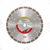 HUSQVARNA Diamond Saw Blade: Brick/Concrete, 16 in Blade Dia., 1 in Arbor Size, Dry, Better (MPN 599494735). Key specifications — attr1097734: Dry; attr1097738: Power Cutter; attr1097751: HUSQVARNA.
