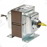 FUNCTIONAL DEVICES INC / RIB Class 2 Transformer: 50 VA Power Rating, 120V AC, 24V AC, Primary Fuse (MPN TR50VA002). Key specifications — Brand: FUNCTIONAL DEVICES INC / RIB; Connection - Primary: Wire Lead; Connection - Secondary: Wire Lead; Input Voltage: 120V AC; Mounting: Dual Hub; Output Voltage: 24V AC.