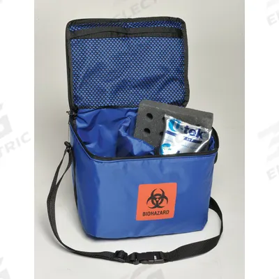 THERMOSAFE Medical Transfer Tote: 8 1/2 in Overall Lg, 7 3/4 in Overall Wd, 10 3/4 in Overall Ht - Specimen Transport Coolers