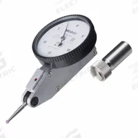 MITUTOYO Calibrated Indicator: 0 in to 0.03 in, Inch, 0.0005 in, 0-15-0 Dial Reading (MPN 513-472-10ECAL). Key specifications — attr1184109: 0-15-0; attr1184166: Contact Point, Knurled Clamp Ring, 0.157" Stem, 3/8" Stem, Calibration Certificate; attr1200917: Test Indicator; attr1184127: 513-472-10ECAL; attr1184167: MITUTOYO; attr1184108: 0.0005 in; attr1184144: Certificate of Calibration.