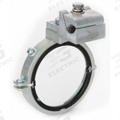 BRIDGEPORT FITTINGS Split Bushing: Steel, Tin Electro-Plated/Zinc Plated, 6 in Trade Size - Split Grounding Bushings