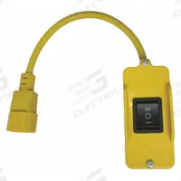 DAYTON Drop Cord Rocker Switch: 3 7/8 in Lg, 1 5/8 in Wd (MPN 1VCH6). Key specifications — Includes: Black Rubber "O" Ring; Manufacturer Part Number: 1VCH6; Brand: DAYTON; Fan Accessory Color: Yellow.