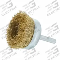 APPROVED VENDOR Wire Wheel Brush: Crimped Brass, 1 in Dia, 1/8" Shank, 0.005" Fill (MPN 66254443019). Key specifications — Brand: APPROVED VENDOR.