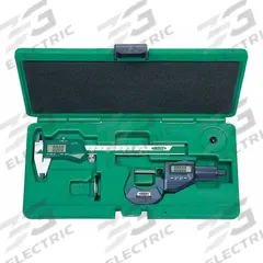 INSIZE Precision Measuring Tool Kit: 2 Pieces, Digital Caliper, Digital Outside Micrometer (MPN 5022). Key specifications — attr1182219: INSIZE; attr1182229: Digital Caliper; attr1182230: 0 mm to 150 mm; attr1182232: 0 in to 1 in; attr1182234: No; attr1182252: 1 in; attr1182253: 25 mm; attr1182254: 0 in.
