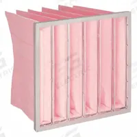 GRAINGER Pocket Air Filter: 20 in x 20 in x 15 in, MERV 13, Pink, Synthetic, 6 Pockets (MPN 2JVD8). Key specifications — Display Sell UOM: EA; Brand: GRAINGER; Media Material: Synthetic; Performance Rating: MERV 13.