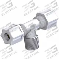 JACO Male Branch Tee: 3/8 in OD x 3/8 in OD x 3/8 in Pipe Size, Nylon, 5 PK (MPN 60-6-6-N-PG). Key specifications — Brand: JACO.