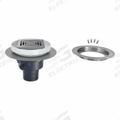ZURN Floor Drain: 9 7/8 in Overall Dia, 5 in Grate Size, 3 in Nominal Pipe Size - Height Adjustable Floor Drains