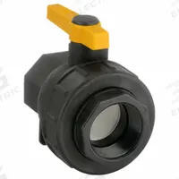 BANJO Manual Two-Way Ball Valve: 2 in, Polypropylene, Straight, FNPT x FNPT Union, Three-Piece (MPN SUV200FP). Key specifications — Brand: BANJO; Handle Type: Lever; Handle: Lever.
