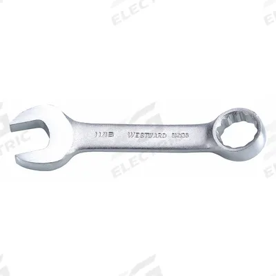 WESTWARD Combination Wrench: Alloy Steel, Satin, 11/16 in Head Size, 5 in Overall Lg - SAE 12-Point Combination Wrenches