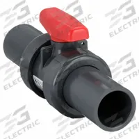 SPEARS Manual Two-Way Ball Valve: 1 1/4 in, PVC, Straight, Socket x Socket, Full Port Ball Port, Tee (MPN 3622R-012). Key specifications — attr1008170: SPEARS; attr1017899: Tee.