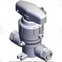 SMC Chemical Liquid Valve: 3/4 in, PFA, Compression x Compression, 0.4 MPa Max Pressure (CWP), PTFE (MPN LVQH50-Z19-1). Key specifications — Diaphragm Material: PTFE; Brand: SMC; Standards: NOM 57.