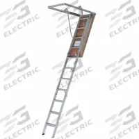 LOUISVILLE LADDER Attic Ladder: Aluminum, Spring Assist, 10.3 ft Compatible Ceiling Ht - Max (MPN AH2240MS). Key specifications — Material: Aluminum; Attic Ladder Closure: Spring Assist; Insulated: Not Insulated; Brand: LOUISVILLE LADDER.